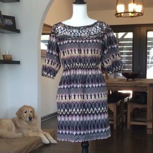 Banana Republic unique print dress 6
